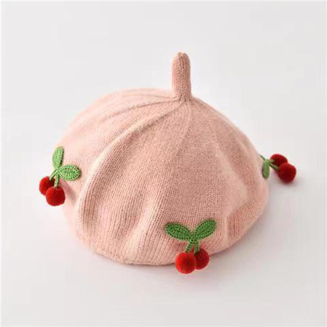 Béret Bébé Tricoté Cerise