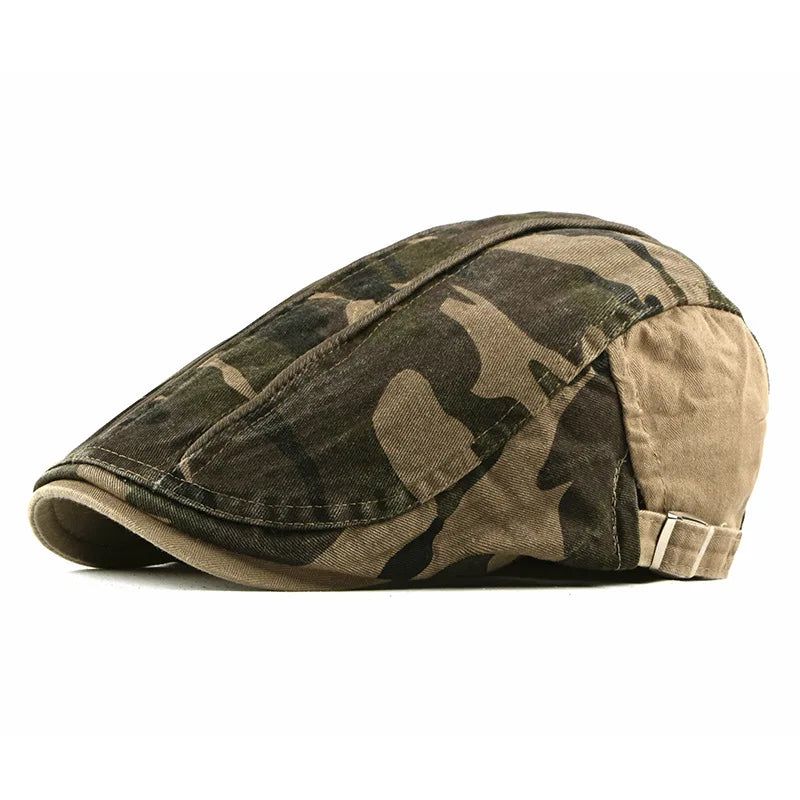 Béret Gavroche Camouflage - Marron