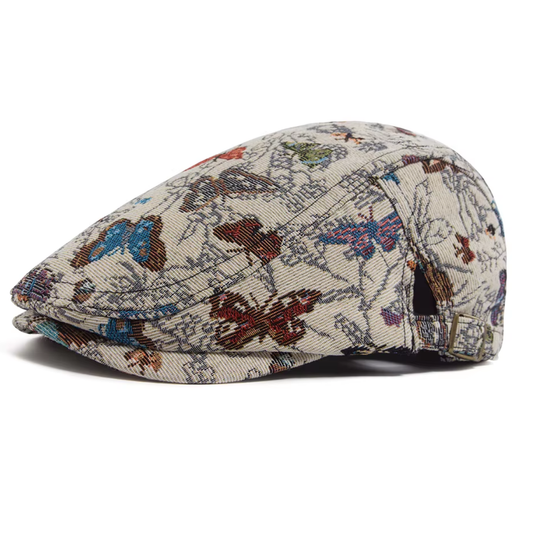 Béret Femme Brodé Papillon