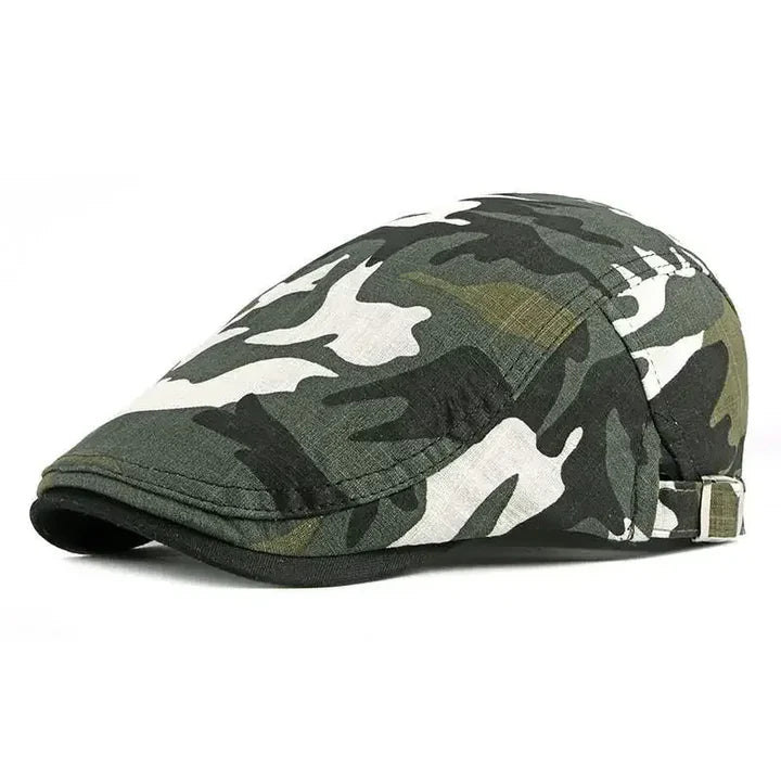 Béret Gavroche Camouflage - Blanc