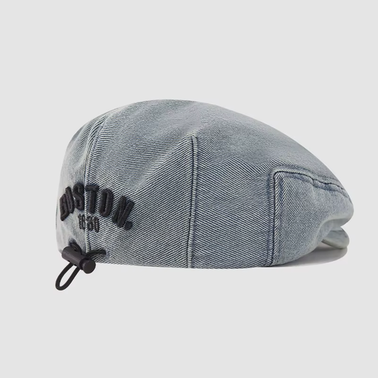 Béret Enfant en Jean Brodé
